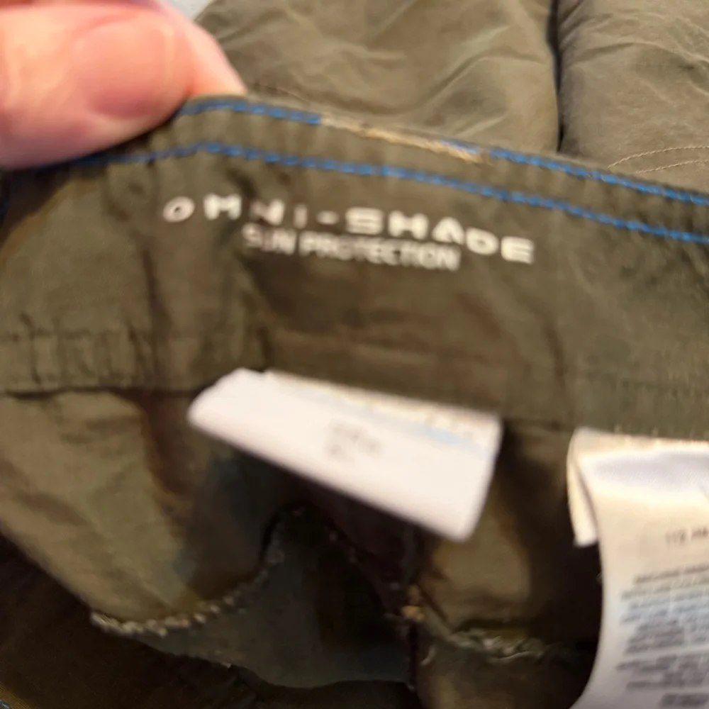 Columbia Omni-Shade Hiking Shorts Men’s 38 Olive Green Outdoor‎ Cargo